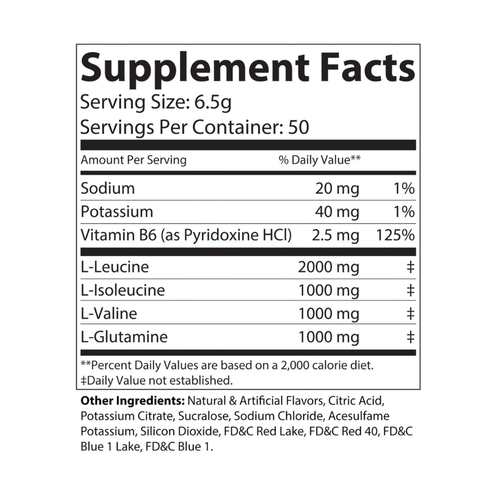 BCAA Supplement, Grape Flavor